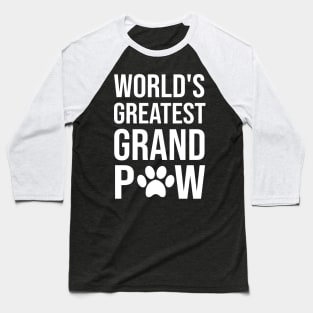 Grandpaw Worlds Greatest Grand Paw Funny Dogs Tee Baseball T-Shirt